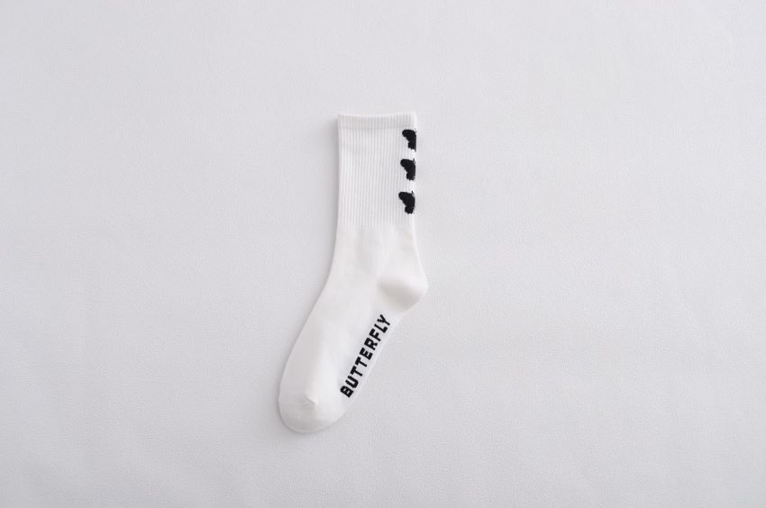 Explosive Style Socks Ladies Mid-Tube Butterfly