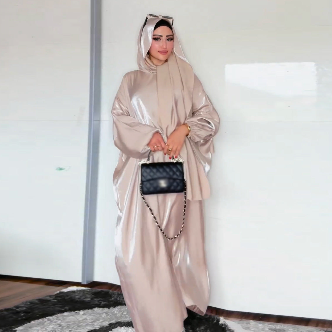 Dubai Muslim Robe Women's Clothing With Headscarf (Overseas)