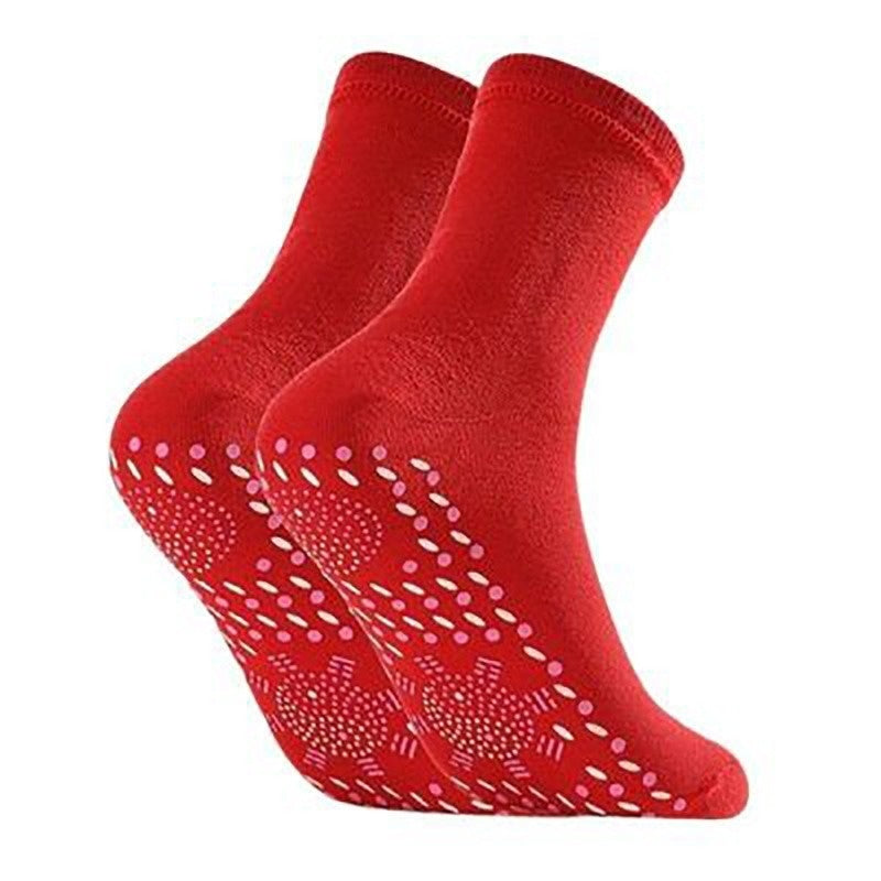 1 pair Self-heating Socks Foot Massage Thickened Middle