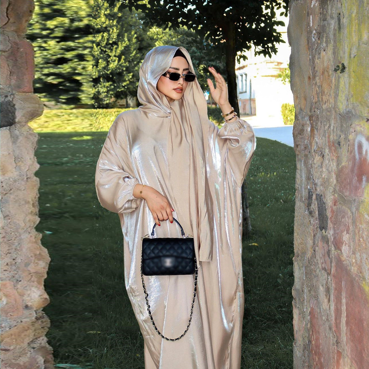 Dubai Muslim Robe Women's Clothing With Headscarf (Overseas)