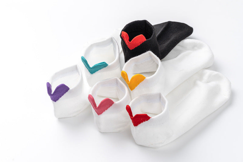 Women's Socks Springsummer Solid Color Korean Style Three-dimensional