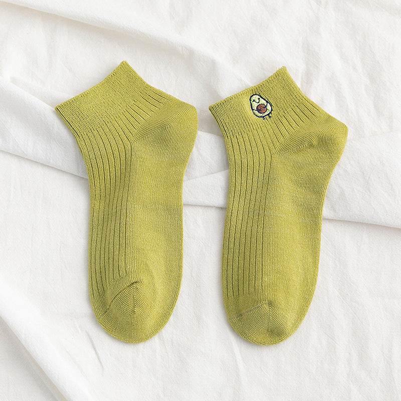 New Cartoon Female Mid-tube Cute Bear Cotton Socks
