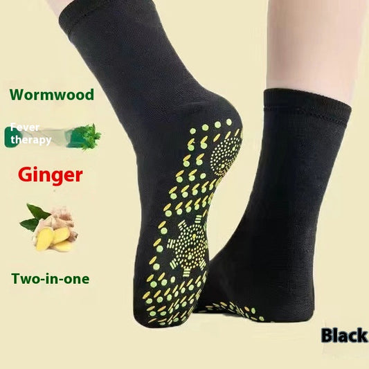 1 pair Self-heating Socks Foot Massage Thickened Middle