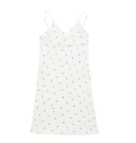 Desire Retro Print V-neck Suspender Dress for women